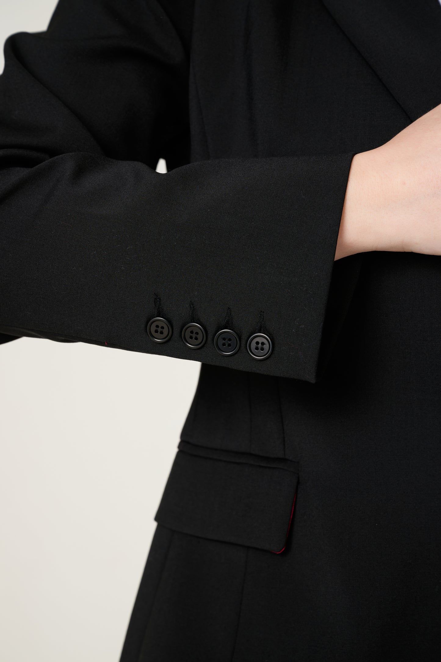 Marzotto Wool Blazer with Cupro Lining Tailored in Italy