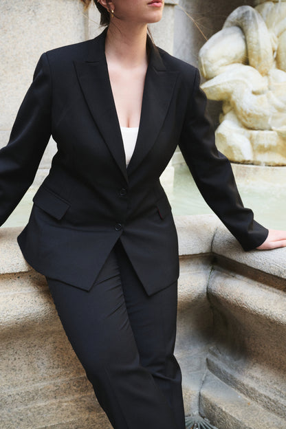 Marzotto Wool Trousers with Adjustable Waistband Tailored in Italy