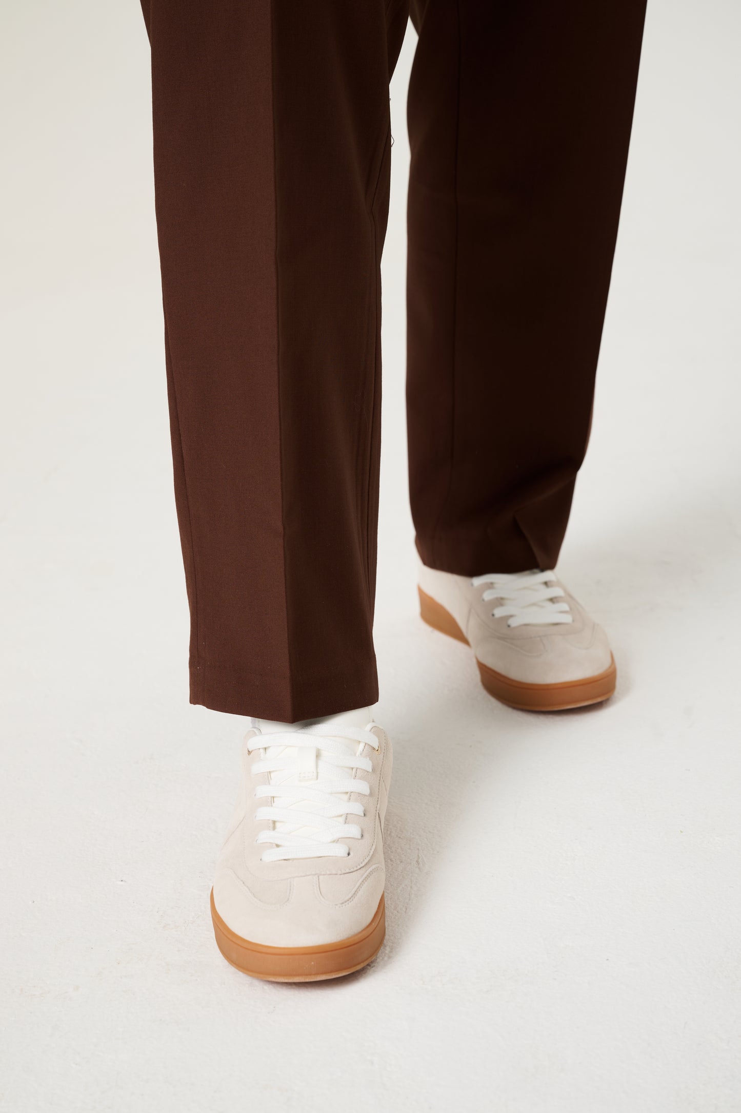 Marzotto Wool Trousers with Adjustable Waistband Tailored in Italy